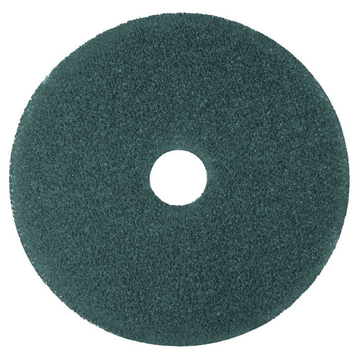 Cleaner Floor Pad 5300, 17" Diameter, Blue, 5/Carton