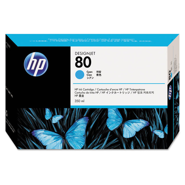 HP 80, (C4846A) Cyan Original Ink Cartridge