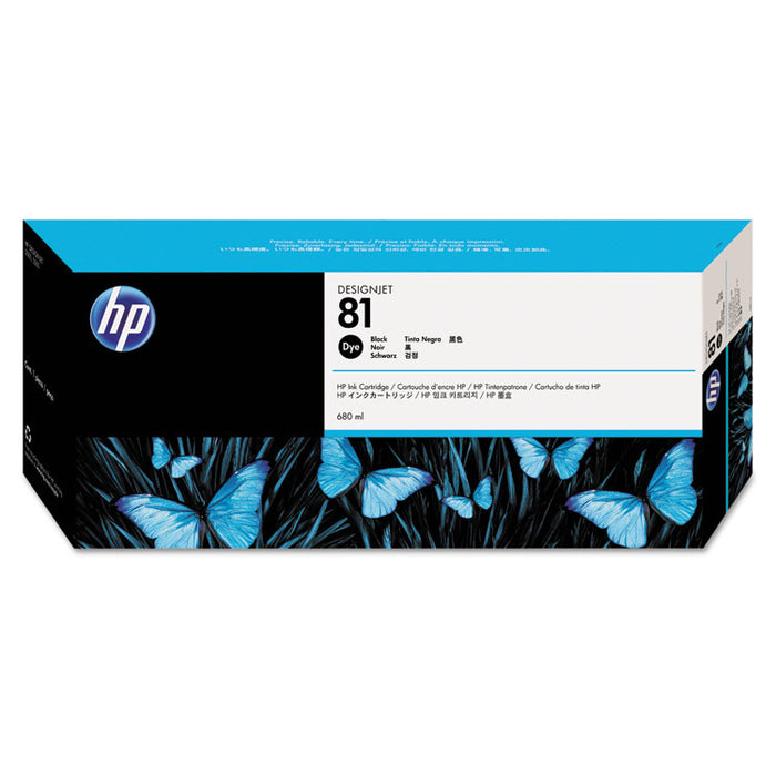 HP 81, (C4930A) Black Original Ink Cartridge