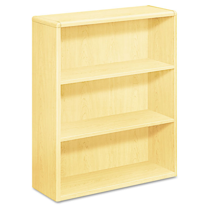 10700 Series Wood Bookcase, Three-Shelf, 36w x 13.13d x 43.38h, Natural Maple