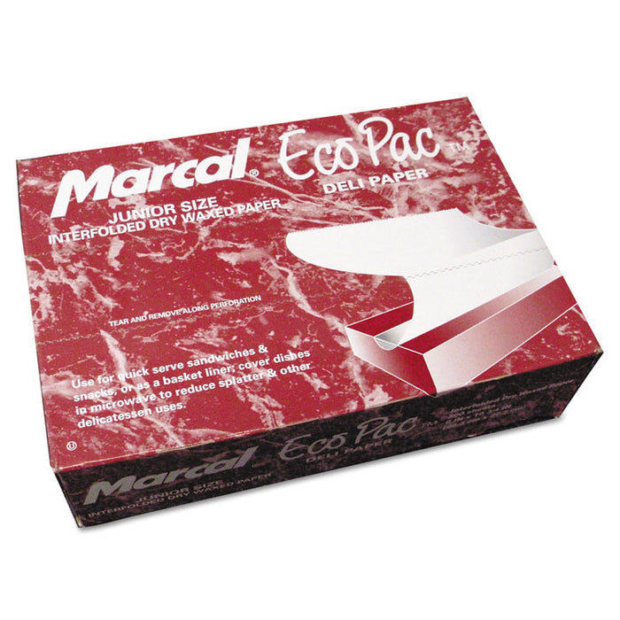 Eco-Pac Natural Interfolded Dry Wax Paper, 8" x 10.75", 500/Box, 12 Boxes/Carton