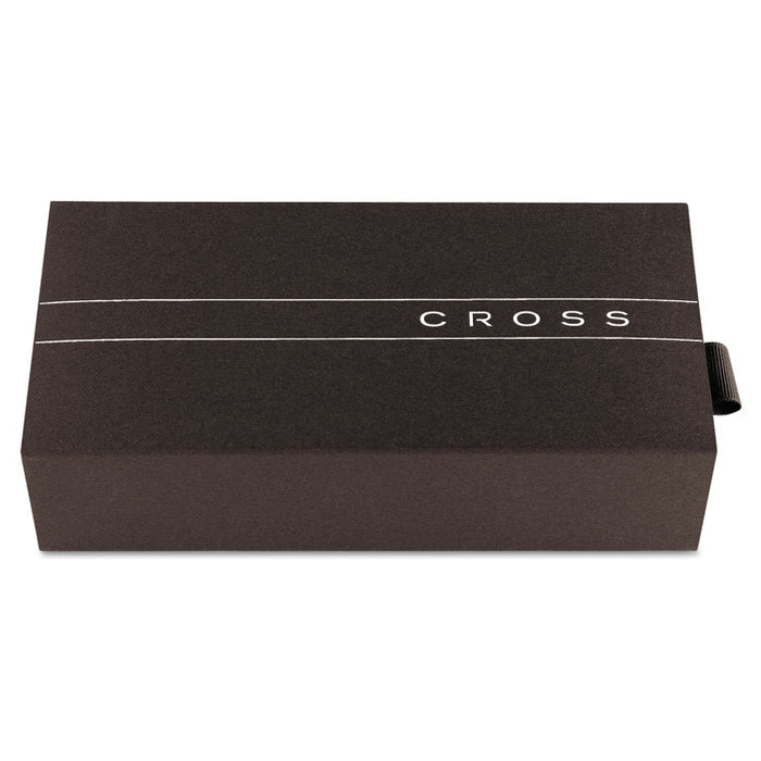 Classic Century Ballpoint Pen and Pencil Set, Medium Black Pen, Black HB Pencil, Black/Gold Barrel