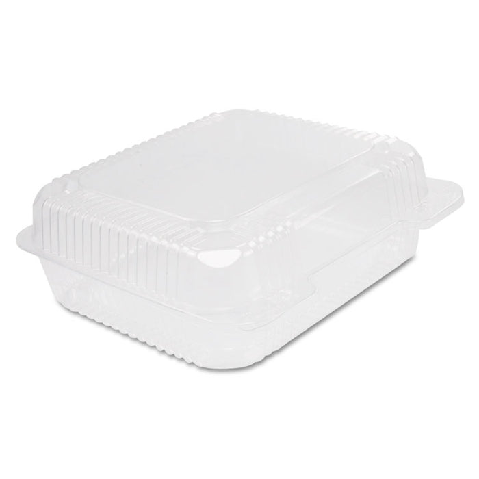 StayLock Clear Hinged Lid Containers, 7.8 x 8.3 x 3, Clear, Plastic, 125/Bag, 2 Bags/Carton