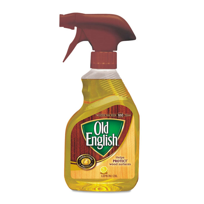Lemon Oil, Furniture Polish, 12oz, Spray Bottle, 6/Carton