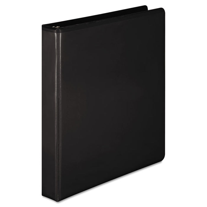 Heavy-Duty D-Ring View Binder with Extra-Durable Hinge, 3 Rings, 1" Capacity, 11 x 8.5, Black