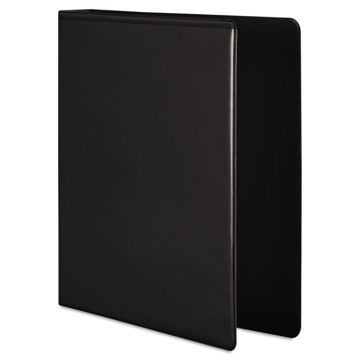 Heavy-Duty D-Ring View Binder with Extra-Durable Hinge, 3 Rings, 1" Capacity, 11 x 8.5, Black