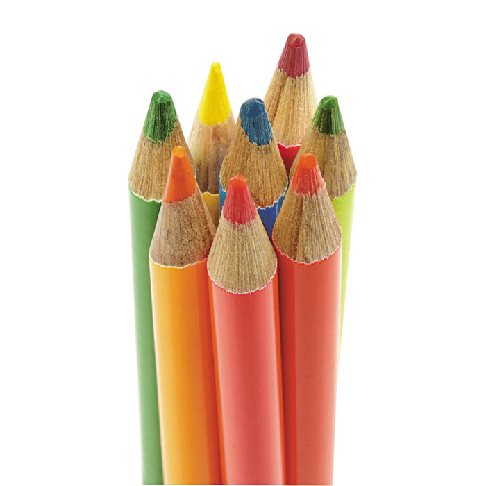 Extreme Colored Pencil Set, 3.3 mm, HB (#2.5), Assorted Lead/Barrel Colors, 8/Pack