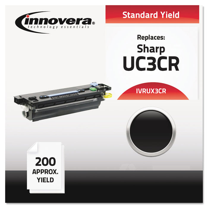Compatible UX3CR (UX3CR) Thermal Transfer Print Cartridge, 100 Page-Yield, Black
