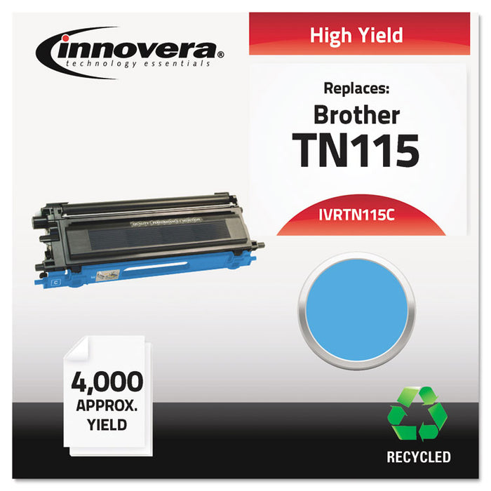 Remanufactured Cyan High-Yield Toner, Replacement for TN115C, 4,000 Page-Yield