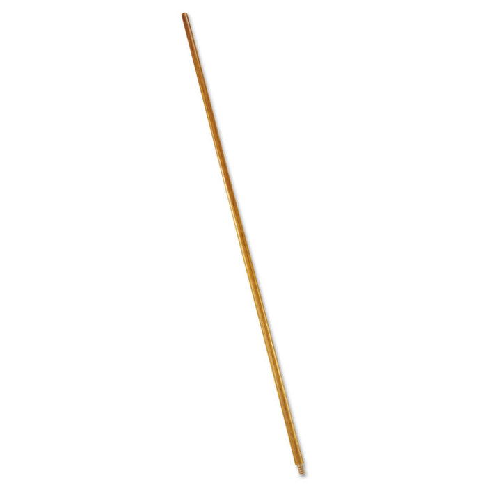 Wood Threaded-Tip Broom/Sweep Handle, 1.31" dia x 60", Natural