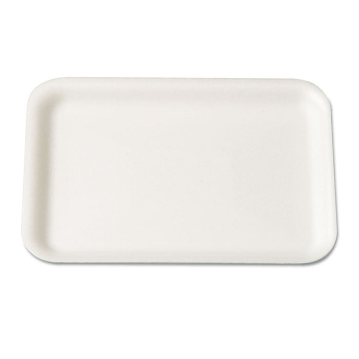 Supermarket Tray, Foam, White, 8-1/4x5-3/4, 125/Bag