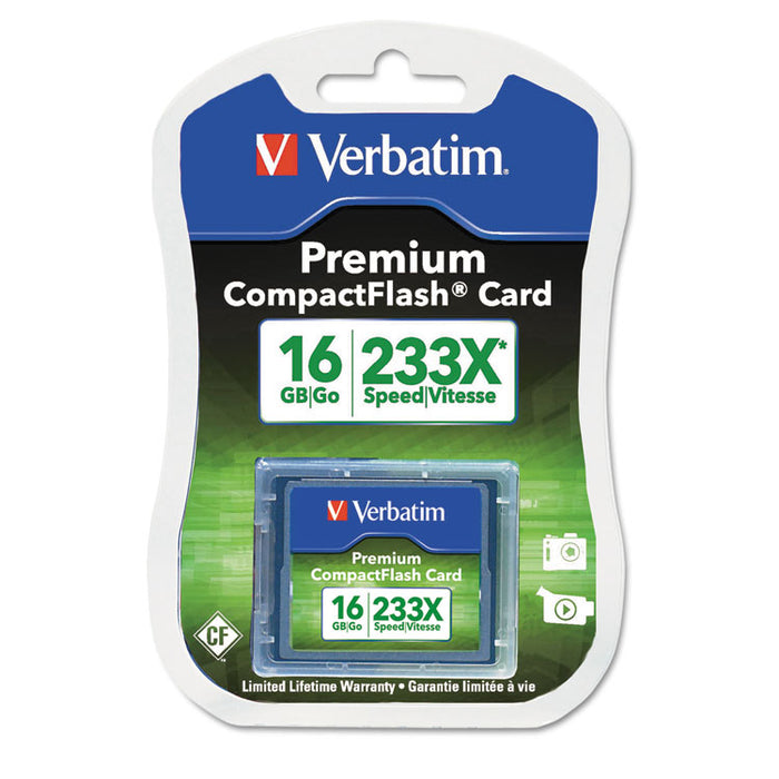 16GB 233X Premium CompactFlash Memory Card