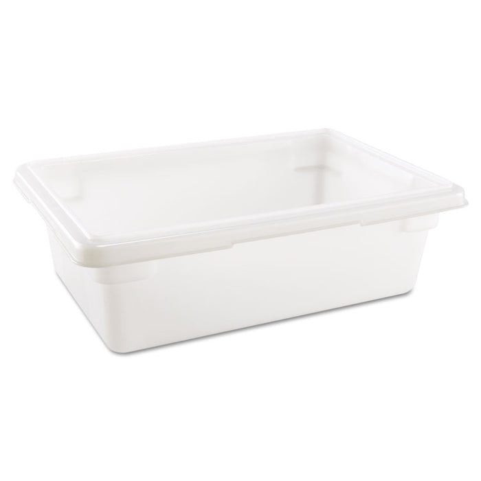 Food/Tote Boxes, 3.5 gal, 18 x 12 x 6, White, Plastic