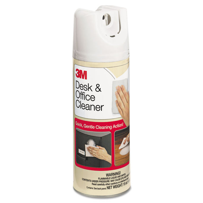 Desk & Office Spray Cleaner, 15oz Aerosol, 12/Carton