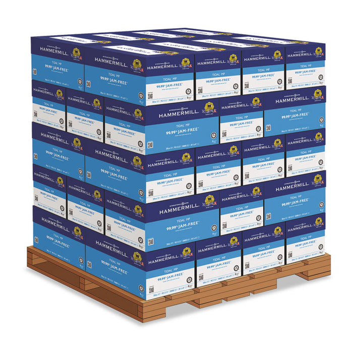 Tidal Print Paper, 92 Bright, 20 lb Bond Weight, 8.5 x 11, White, 500 Sheets/Ream, 10 Reams/Carton, 40 Cartons/Pallet