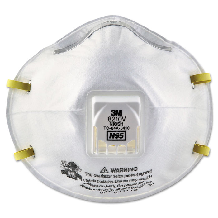 Particulate Respirator 8210V, N95, Cool Flow Valve, 10/Box