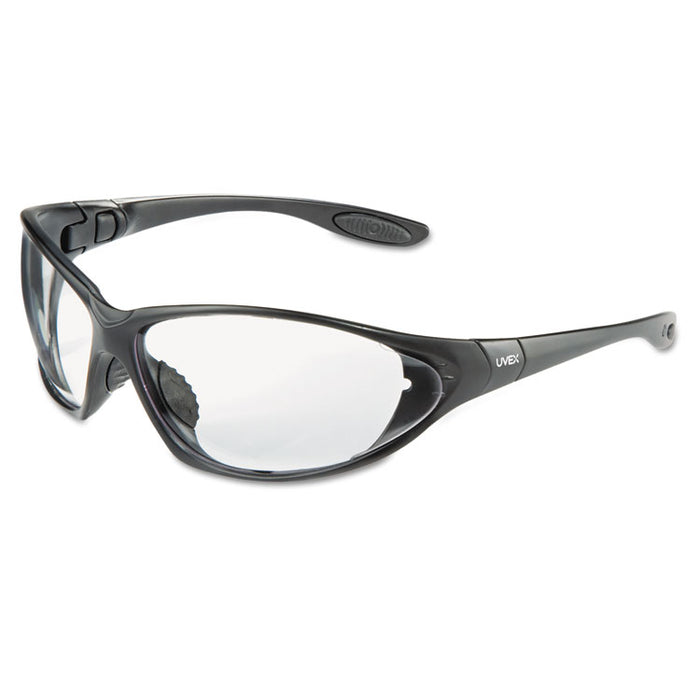 Seismic Sealed Eyewear, Clear Uvextra AF Lens, Black Frame
