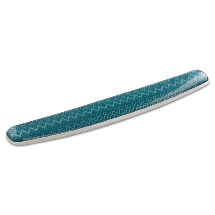Fun Design Clear Gel Keyboard Wrist Rest, 2 3/4" x 18", Chevron Design