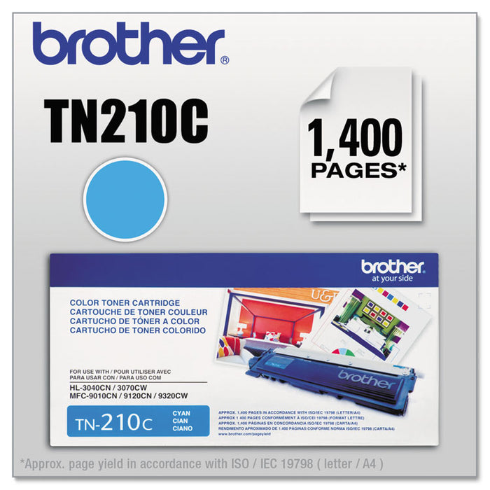 TN210C Toner, 1,400 Page-Yield, Cyan