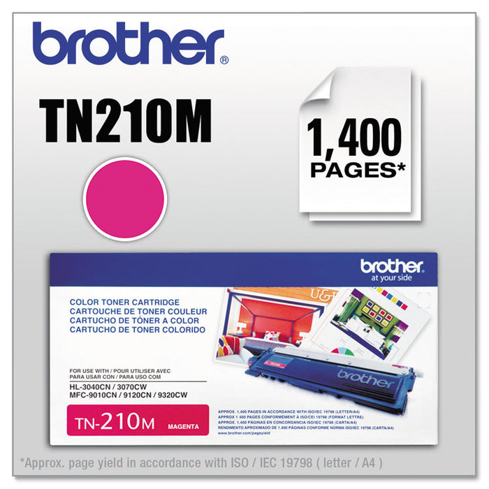 TN210M Toner, 1,400 Page-Yield, Magenta