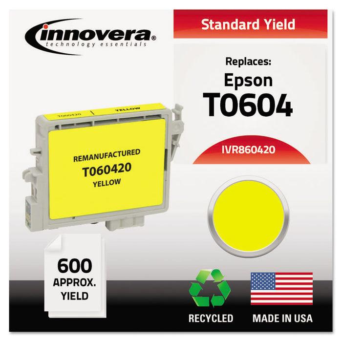 Remanufactured Yellow Ink, Replacement for 60 (T060420), 600 Page-Yield