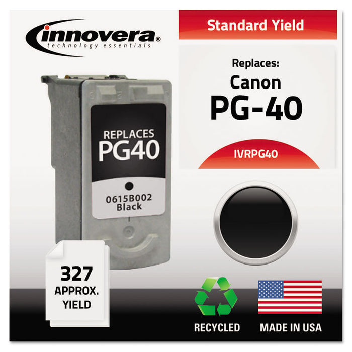 Remanufactured 0615B002 (PG-40) Ink, 327 Page-Yield, Black