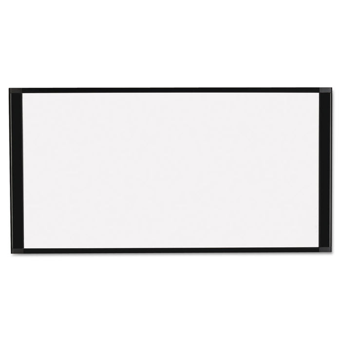 Cubicle Workstation Dry Erase Board, 36 x18, Black Aluminum Frame