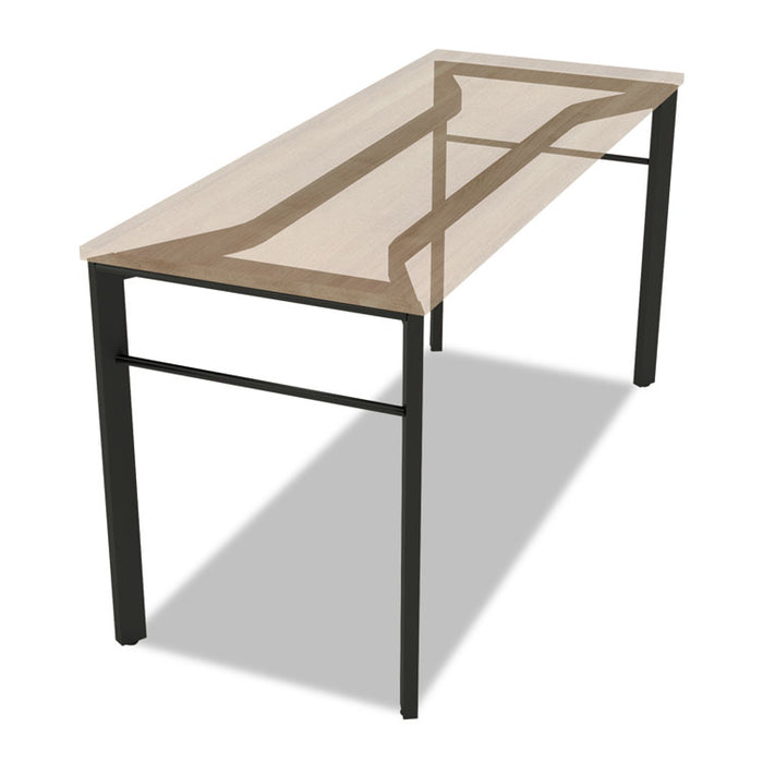 Manage Series Desk Leg, Steel, 2.25w x 23.5d x 28.5h, Ash
