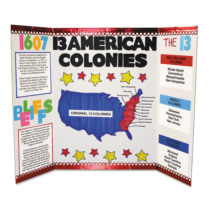 Single Ply Corrugated Display Board, 48 x 36, White, 25/Carton