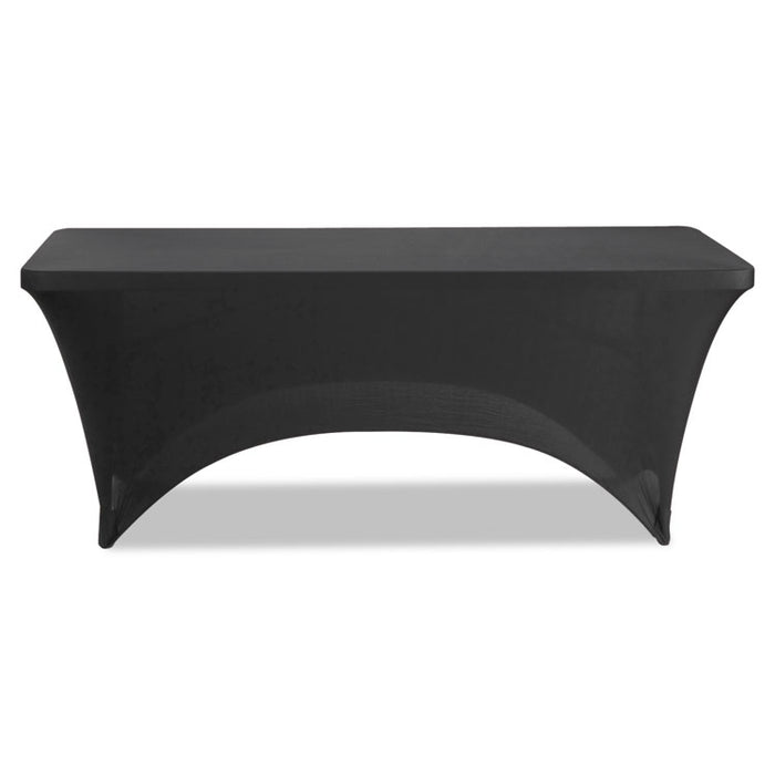 iGear Fabric Table Cover, Polyester/Spandex, 30" x 72", Black