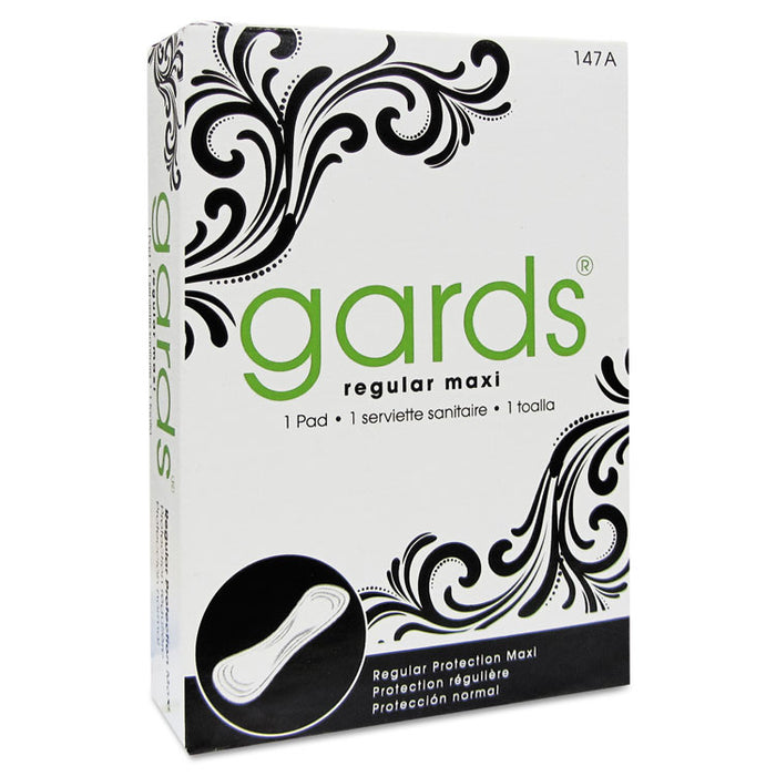 Gards Vended Sanitary Napkins #4, 250 Individually Boxed Napkins/Carton