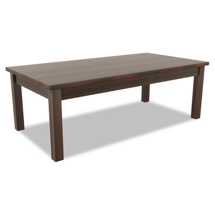 Alera Valencia Series Occasional Table, Rectangle, 47.254w x 19.13d x 16.38h, Mahogany