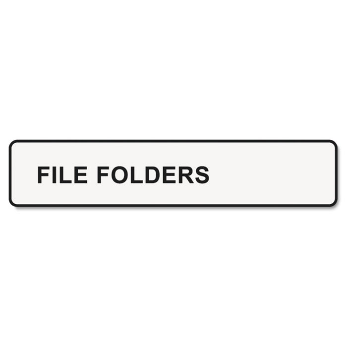 LabelWriter 1-UP File Folder Labels, 0.56" x 3.43", White, 130/Roll, 2 Rolls/Pack