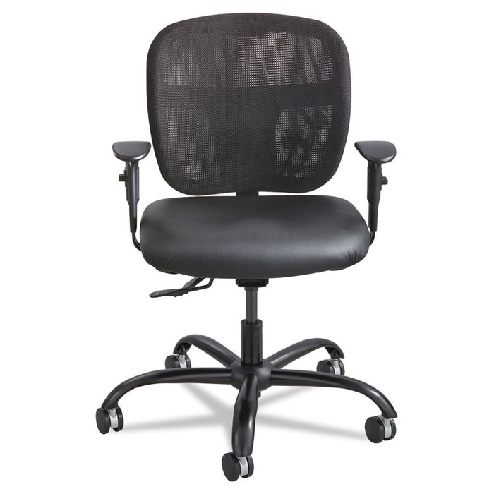 Vue Intensive-Use Mesh Task Chair, Supports up to 500 lbs., Black Seat/Black Back, Black Base