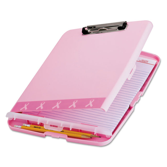 Breast Cancer Awareness Clipboard Box, 3/4" Capacity, 8 1/2 x 11, Pink