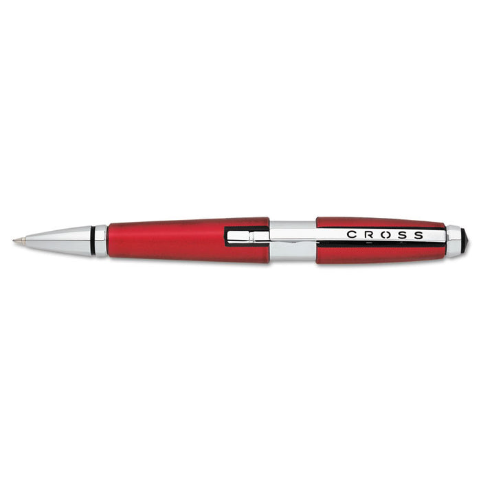 Edge Gel Pen, Retractable, Medium 0.7 mm, Black Ink, Red Barrel