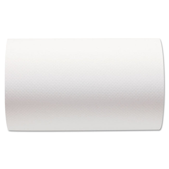 Hardwound Paper Towel Roll, Nonperforated, 9 x 400ft, White, 6 Rolls/Carton