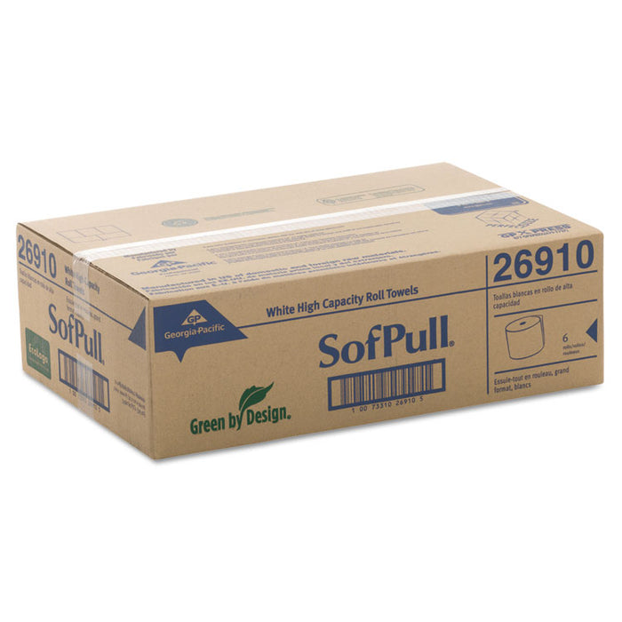 Hardwound Roll Paper Towels, 7" x 1000ft, White, 6 Rolls/Carton