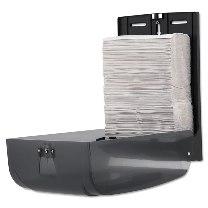C-Fold/Multifold Towel Dispenser, 11 x 5 1/4 x 15 2/5, Translucent Smoke