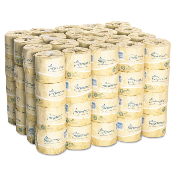 Embossed 2-Ply Bathroom Tissue, Septic Safe, White, 550 Sheet/Roll, 80 Rolls/Carton