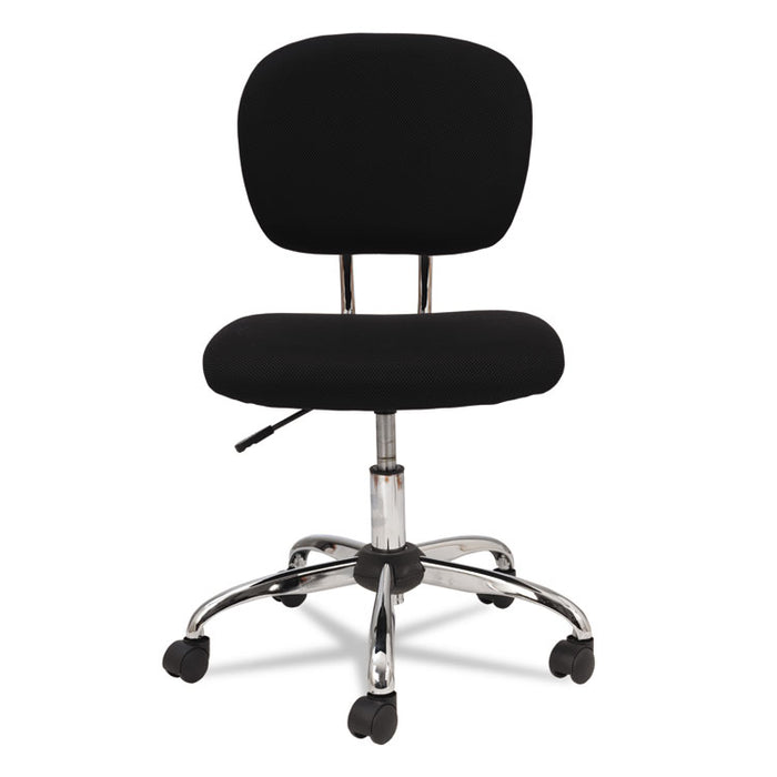Mesh Task Chair, Supports up to 250 lbs., Black Seat/Black Back, Chrome Base