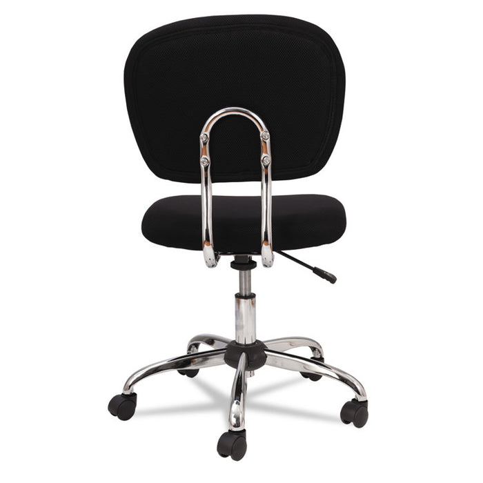 Mesh Task Chair, Supports up to 250 lbs., Black Seat/Black Back, Chrome Base