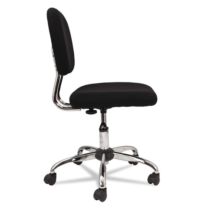 Mesh Task Chair, Supports up to 250 lbs., Black Seat/Black Back, Chrome Base