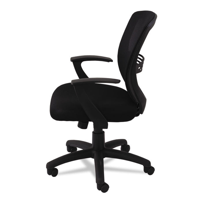 Swivel/Tilt Mesh Mid-Back Task Chair, Supports Up to 250 lb, 17.91" to 21.45" Seat Height, Black