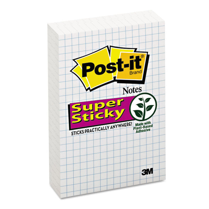 Grid Notes, 4 x 6, White, 50-Sheet, 6/Pack