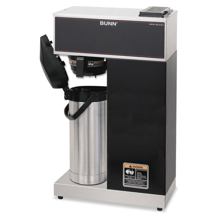 VPR-APS Pourover Thermal Coffee Brewer with 2.2L Airpot, Stainless Steel, Black