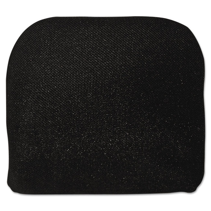 Memory Foam Massage Lumbar Cushion, 12.75 x 3.75 x 12, Black