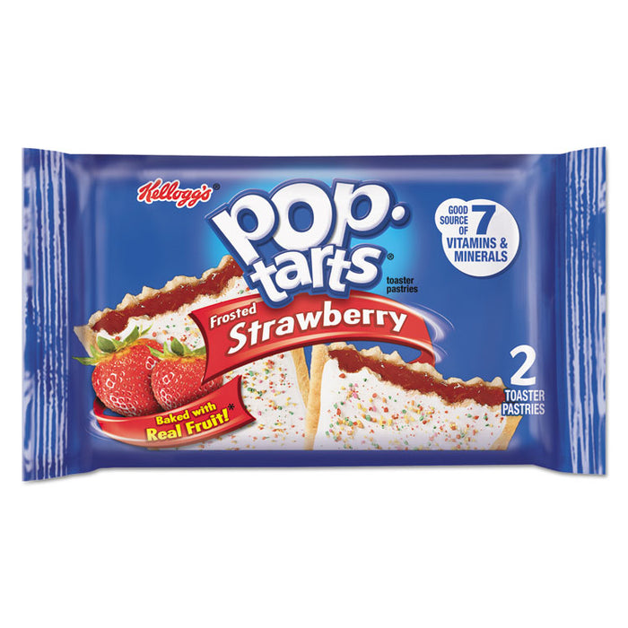 Pop Tarts, Frosted Strawberry, 3.39 oz, 2/Pack, 6 Packs/Box
