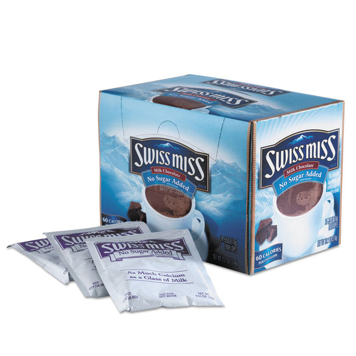 Hot Cocoa Mix, No Sugar Added, 24 Packets/Box