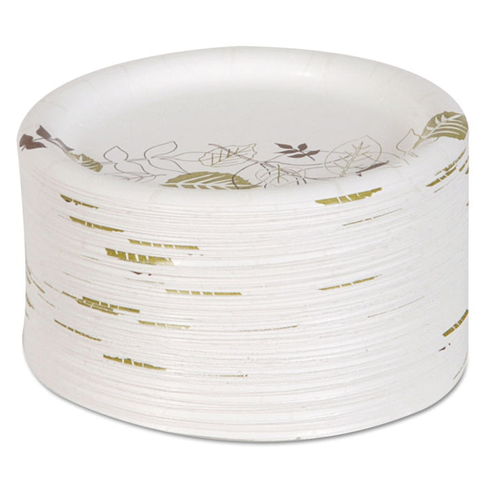 Pathways Soak Proof Shield Heavyweight Paper Plates, WiseSize, 5.88" dia, 125/Pack